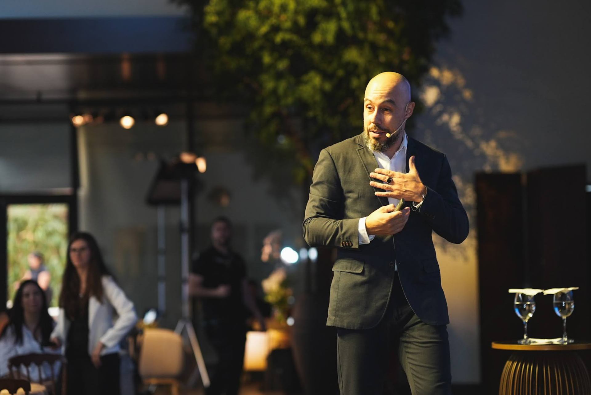 Edgar em evento corporativo